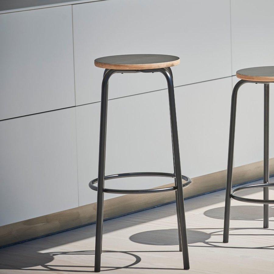 Barová stolička PARIS | fixná | 75 cm | čierna
