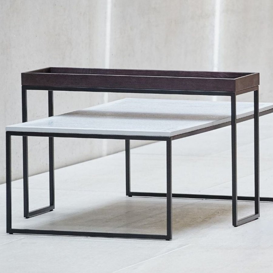 Konferenčný stôl PIZZO | jaseň wenge | 80×25 cm | čierna podnož