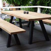 Jedálenský stôl BRADFORD | biela 300 cm
