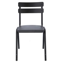 Záhradná stolička ONE (set 4 ks) | čierna