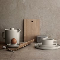 Stojan na vajíčko (set 2 ks) PILAR | pewter