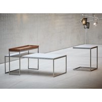 Konferenčný stôl BETON | 60×110 cm » čierna podnož