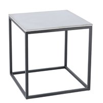 Príručný stôl BETON 40×40 cm | čierna podnož
