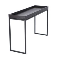 Konferenčný stôl PIZZO | jaseň biely | 80×25 cm | čierna podnož