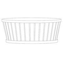 Záhradný príručný stolík CIRCUS | 80 cm