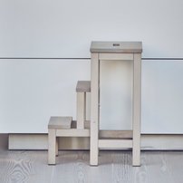 Dizajnové schodíky so stoličkou SOHO | light grey