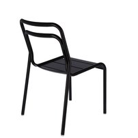 Stohovateľná záhradná stolička LIVE (set 2 ks) | čierna