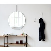 Okrúhle nástenné zrkadlo MOEBE black | 30 cm