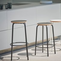 Barová stolička PARIS | fixná | 65 cm | čierna